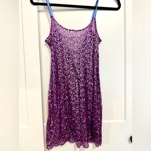Free people sequin slip mini